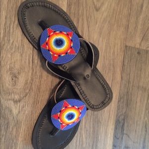 Beaded sandals